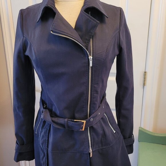 Motivi from Italy - Spring/Summer Black Trenchcoat - Picture 1 of 10
